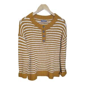 American Eagle Womens Jegging Fit Brown Stripe Sweater Size Small